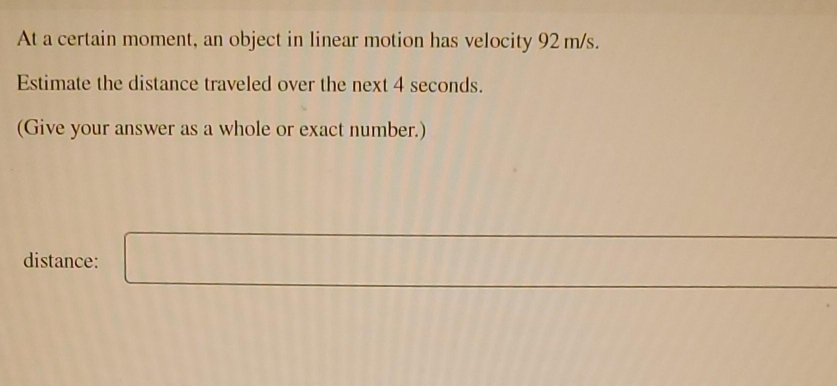 solved-at-a-certain-moment-an-object-in-linear