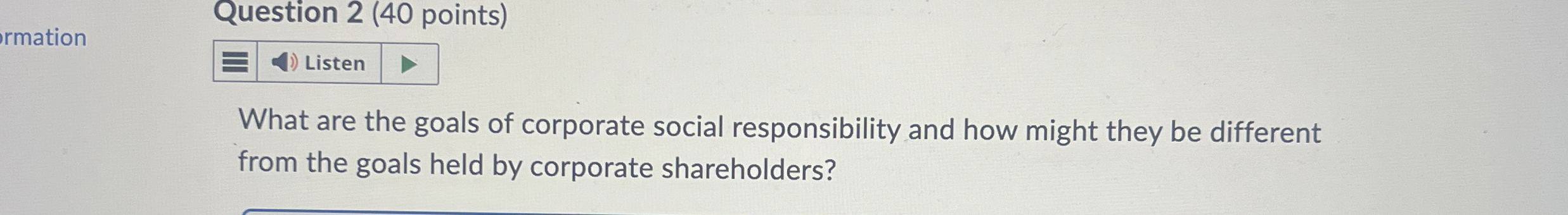 Solved Question 2 (40 ﻿points) What are the goals of | Chegg.com