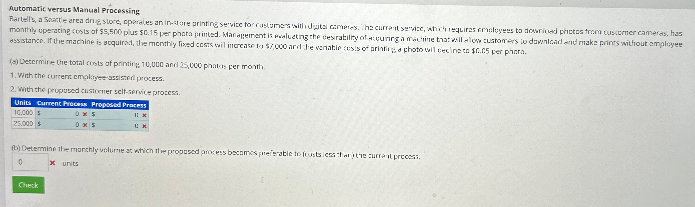 Solved Automatic Versus Manual Processing Assistance. If The | Chegg.com