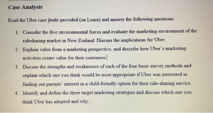 uber case study questions