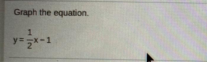 Solved Graph the equation. y=zx-1 | Chegg.com
