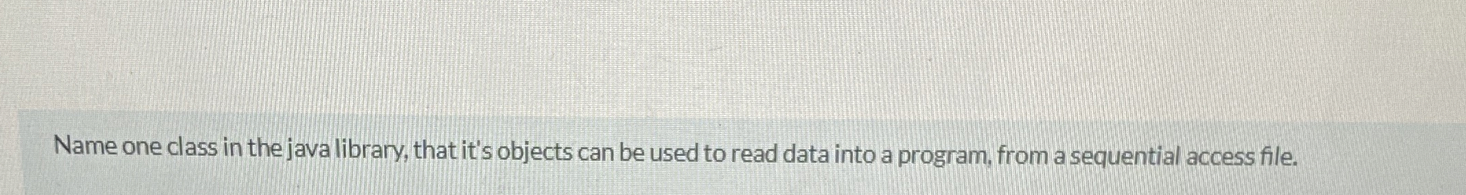 Solved Name one class in the java library, that it's objects | Chegg.com