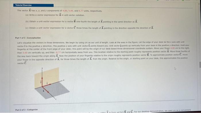 Solved The vector A fas x,y, and z components of 4.00,5.00, | Chegg.com