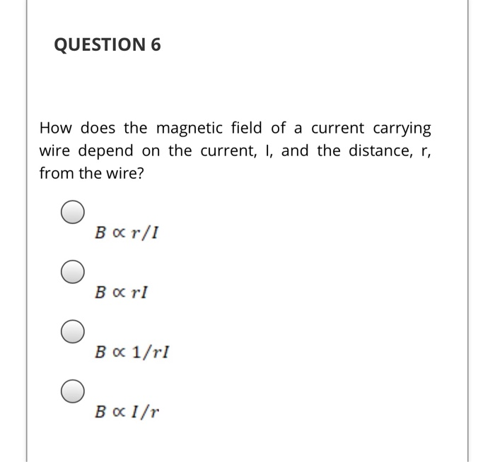 Solved Question 1 What Is The Magnetic Force F On A Wir Chegg Com