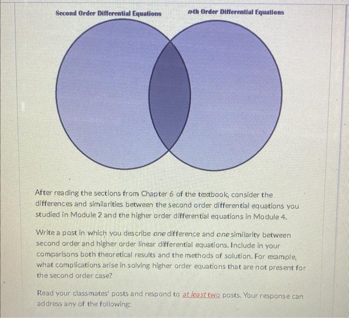 Solved After reading the sections from Chapter 6 of the | Chegg.com