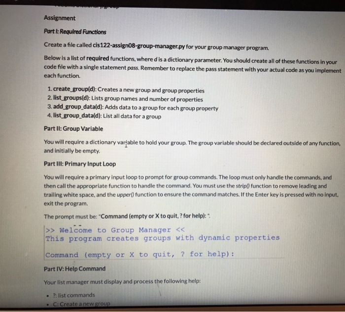 Solved in PYTHON how would I complete the | Chegg.com