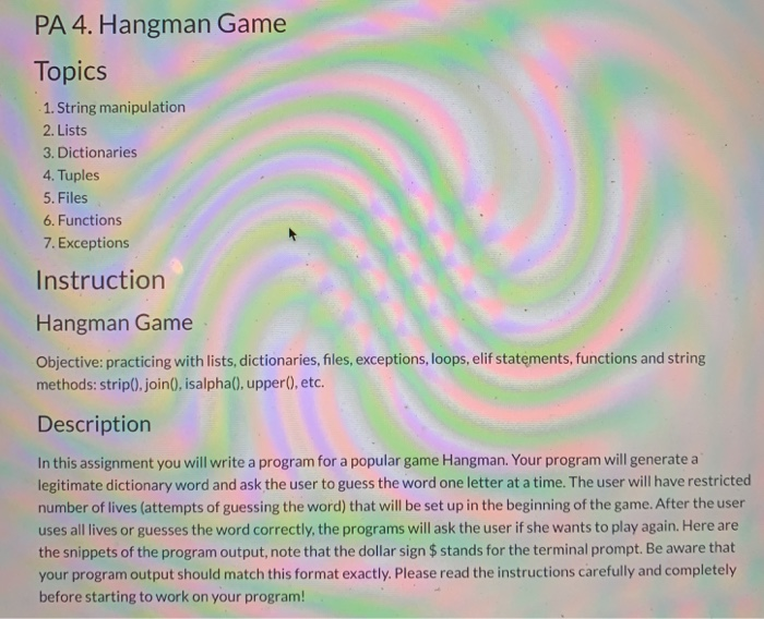 COLOURS THE HANGMAN GAME online exercise for