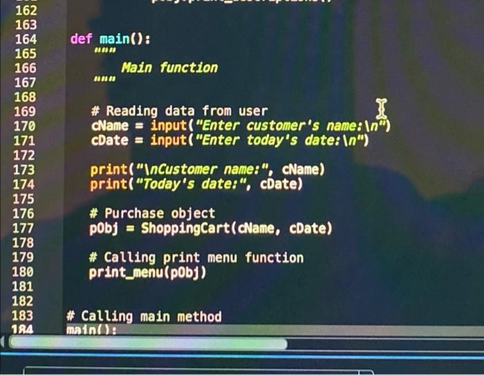 Solved confused on why my code is not outputing certain | Chegg.com