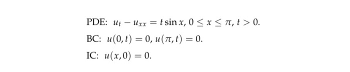 Solved Use Duhamels Principle To Find The Solution To The 5444