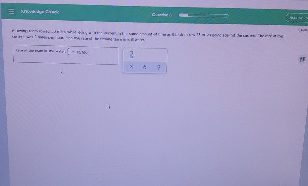 Solved III Knowledge Check Questions Andrew LIDER A rowing Chegg