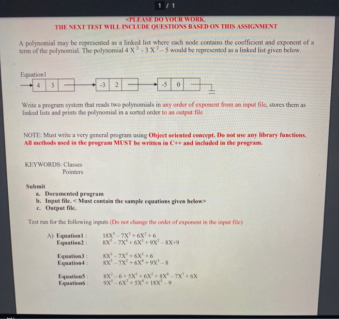 Solved 1/1 c. Output file. Test run for the following | Chegg.com