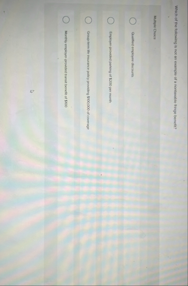 Solved Which of the following is not an example of a | Chegg.com