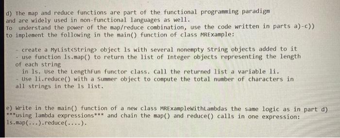 Solved Homework problems - Lambda Expressions : L.1 A | Chegg.com