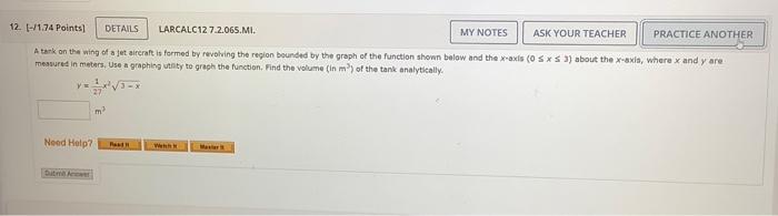 Solved A tark on the wing of a jet aireraft is formed by | Chegg.com