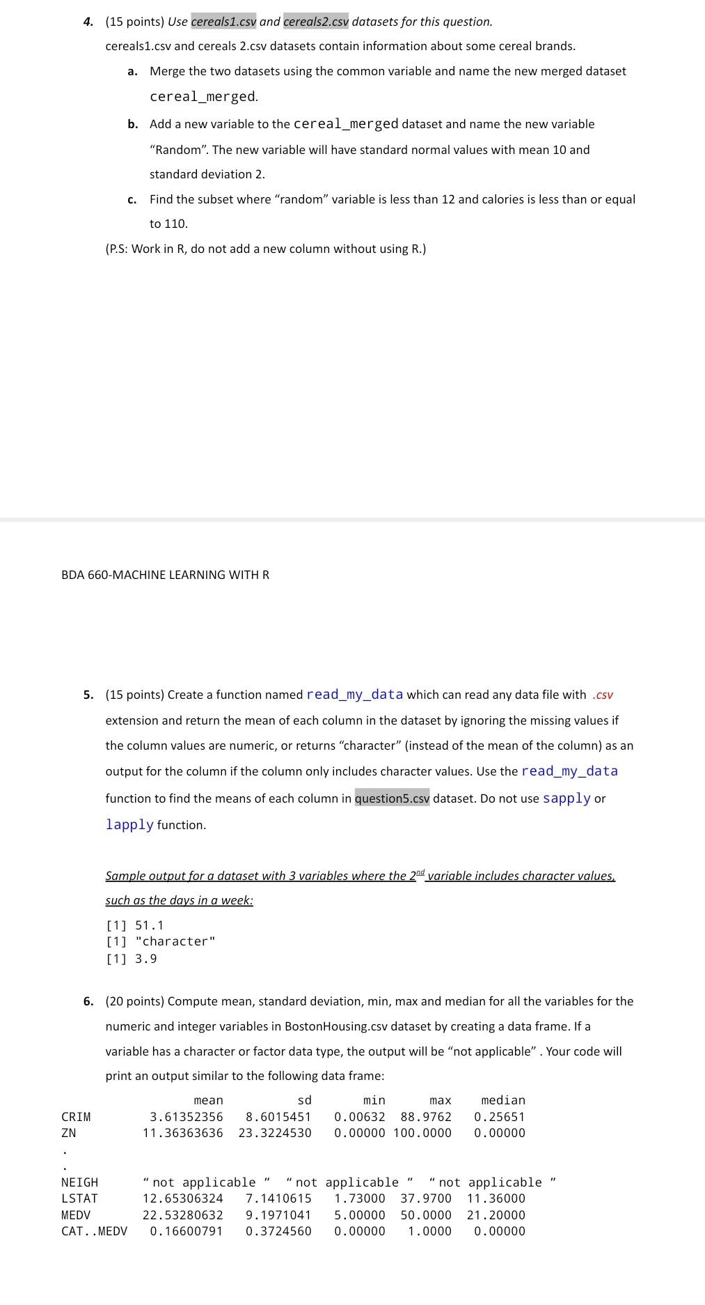 Solved Hi, This assignment is based on Rstudio programming. | Chegg.com