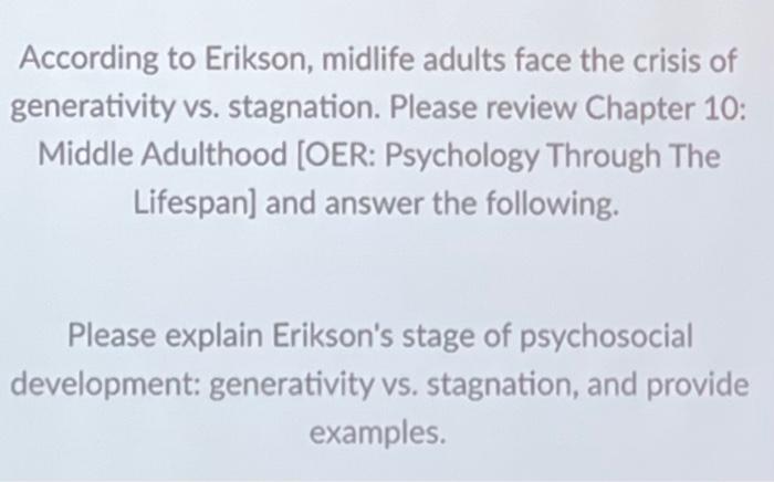 stagnation erikson