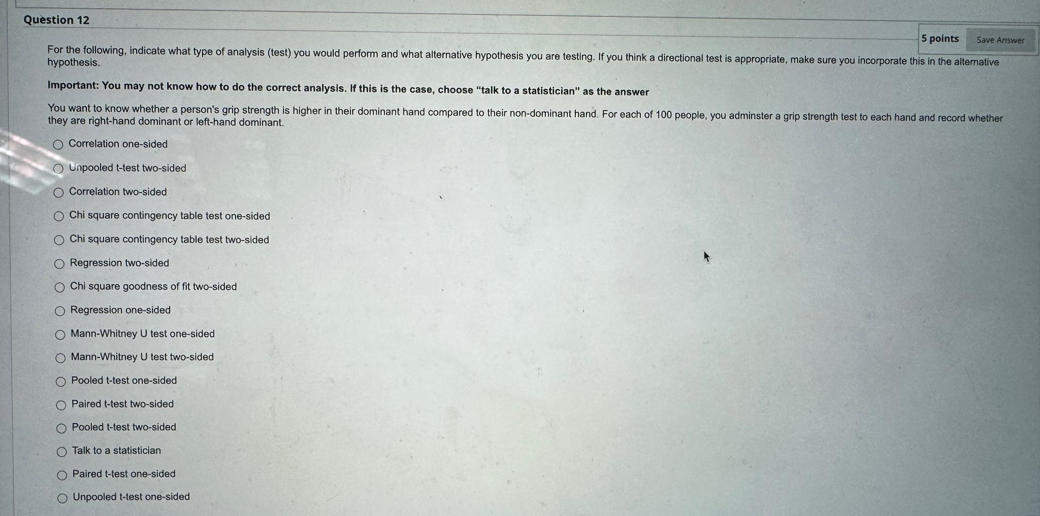 Solved Question 125 ﻿pointshypothesis.Important: You may not | Chegg.com