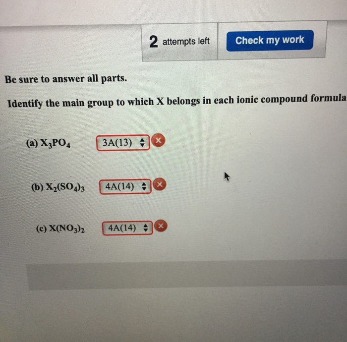Solved 2 attempts left Check my work Be sure to answer all