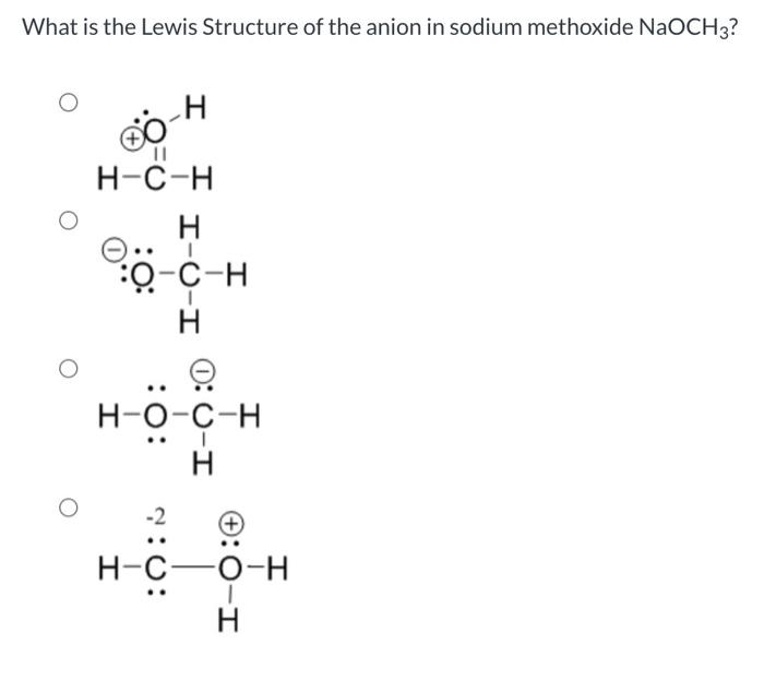 naoch3 lewis structure