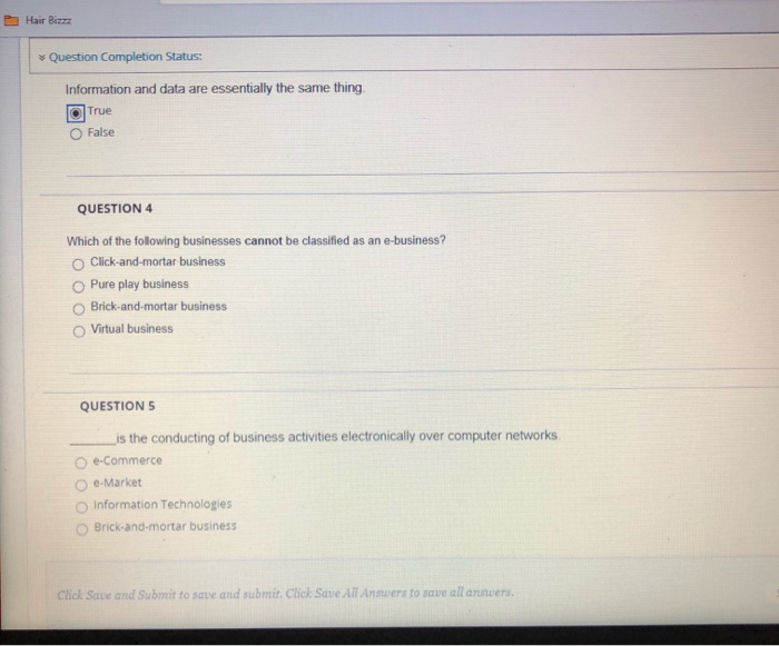 Solved Question Completion Status: QUESTION 4 Which of the | Chegg.com