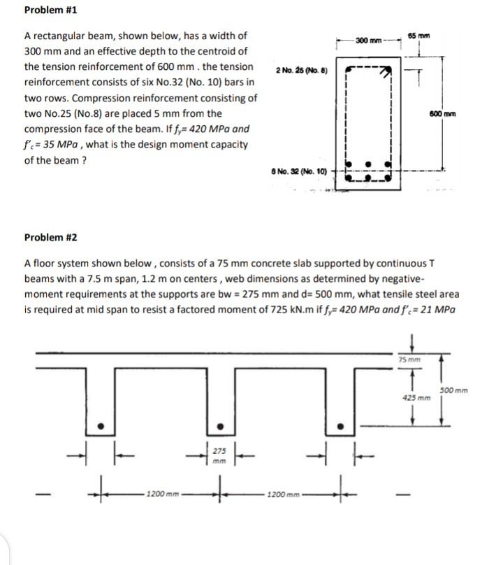 solved-problem-1-65-mm-300-mm-2-no-25-no-8-t-a-chegg