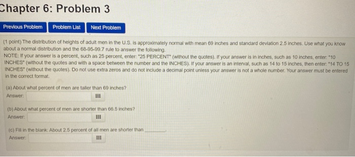 Solved Chapter 6: Problem 3 Previous Problem Problem List | Chegg.com