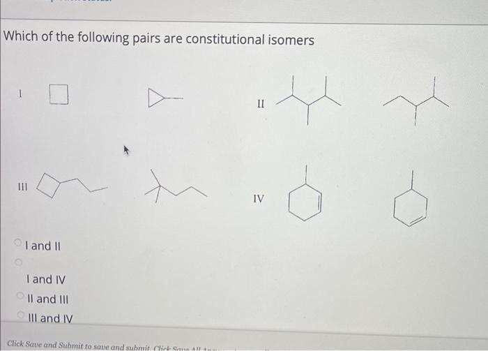 Solved Which of the following pairs are constitutional | Chegg.com