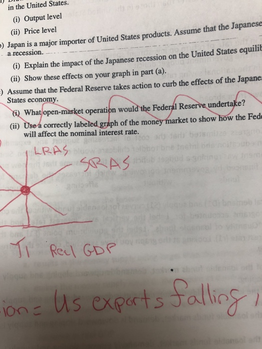 Solved Level Of Real Grow FRQ#1 1. Assume That The United | Chegg.com