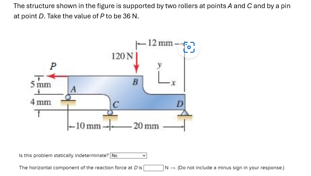 Solved The structure shown in the figure is supported by two | Chegg.com
