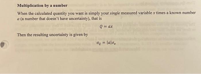 Solved Multiplication by a number When the calculated | Chegg.com