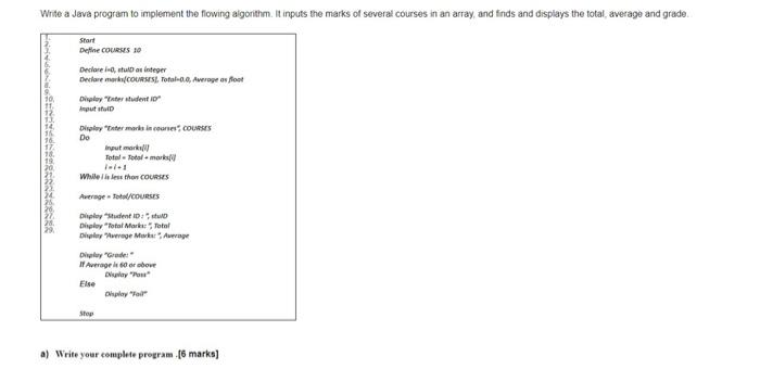 Solved Write a Java program to implement the flowing | Chegg.com