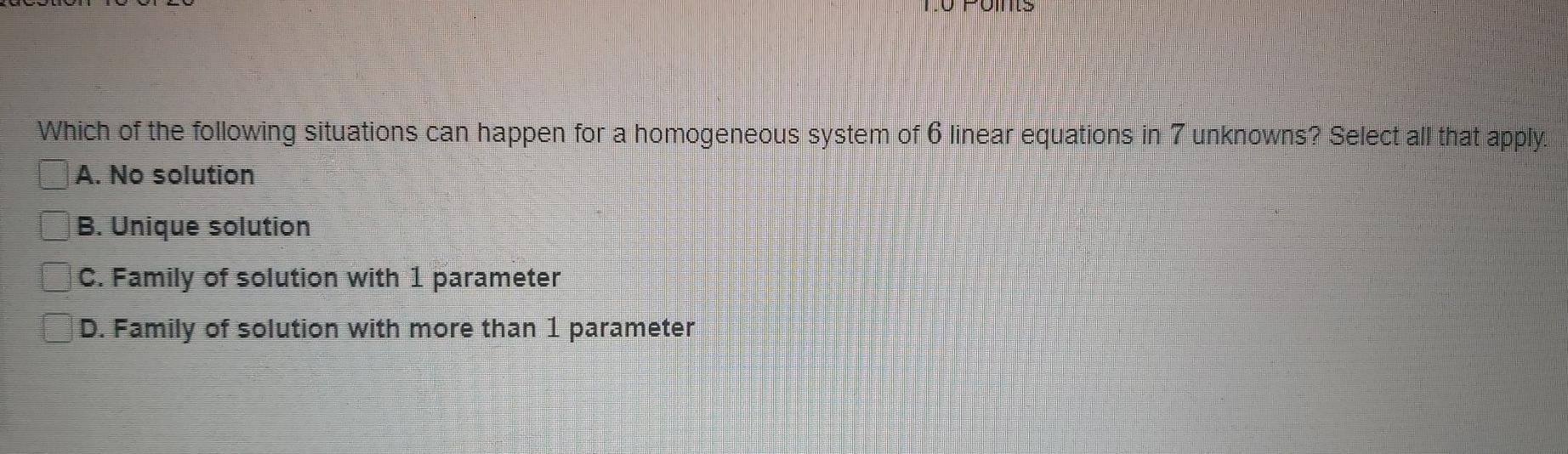 Solved Which of the following situations can happen for a | Chegg.com