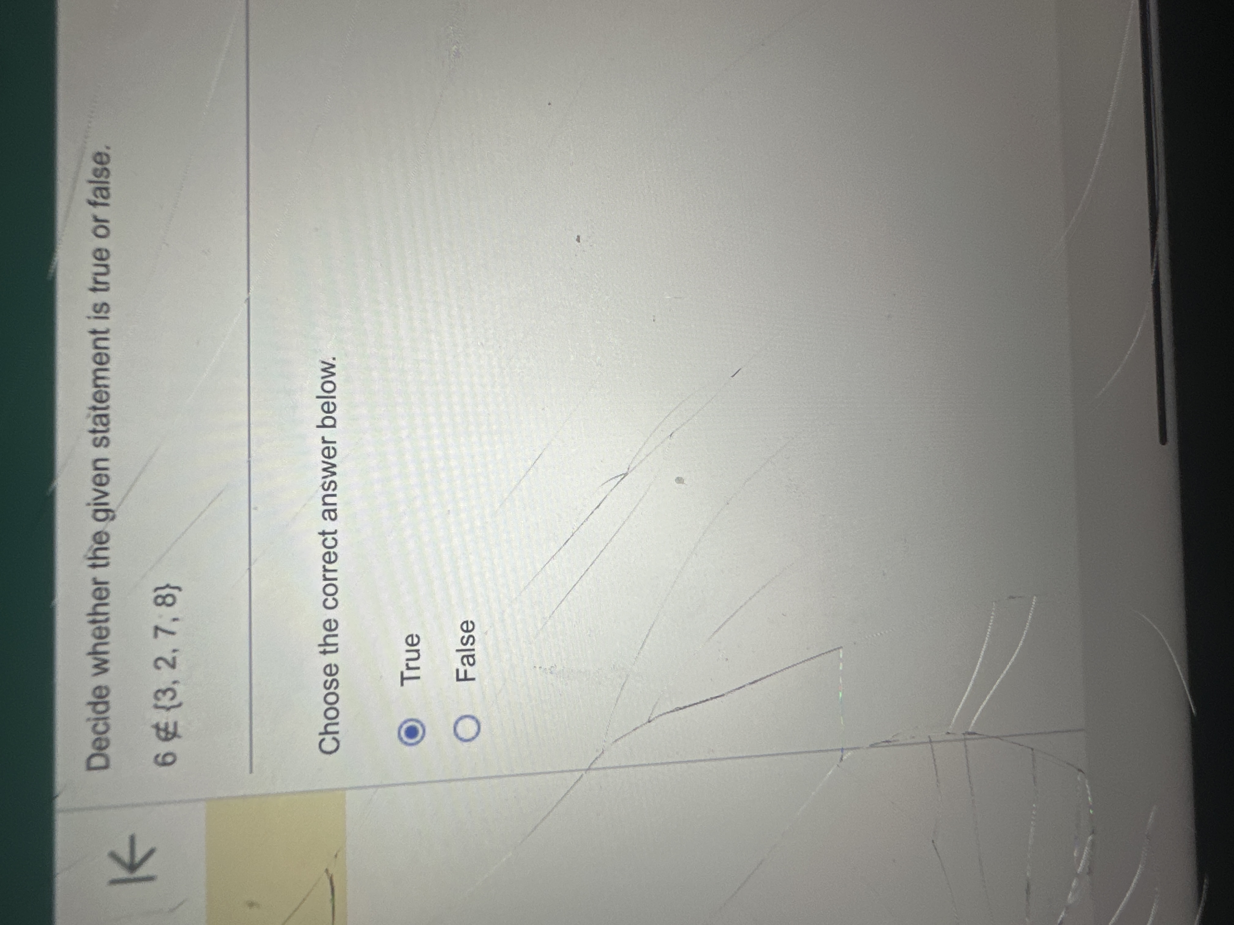 Solved Decide whether the given statement is true or | Chegg.com