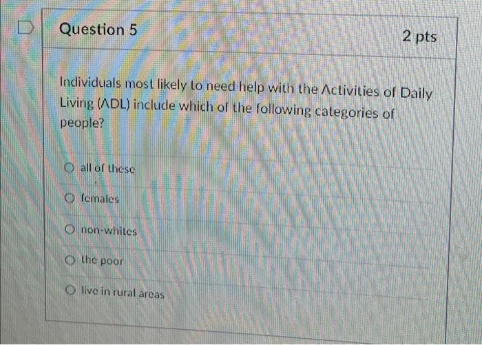 Solved Question 4 2 pts of the following choices, the BEST | Chegg.com