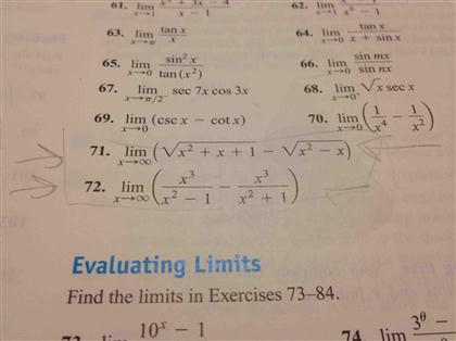 Solved: Evaluating Limits Find The Limits In Exercises 73-84. | Chegg.com