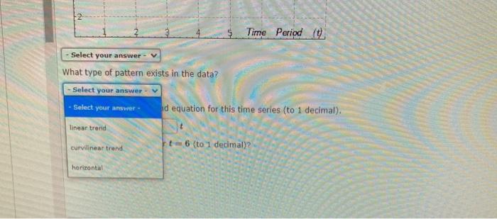 Solved Consider the following time series data. t 1 2 3 4 5 | Chegg.com