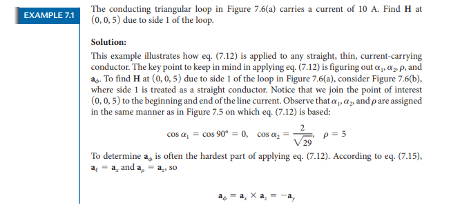 Solved The conducting triangular loop in ﻿Figure 7.6(a) | Chegg.com