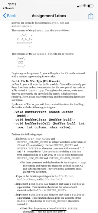 11:11 I Search Assignment1.docx Back asteroid are stored in files named player.txt and asteroid.txt. The contents of the play