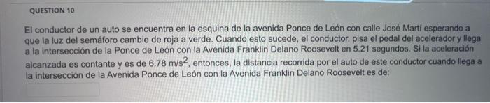 El conductor de un auto se encuentra en la esquina de la avenida Ponce de León con calle José Marti esperando a que la luz de