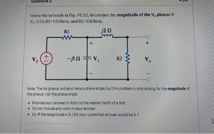 Solved Given The Network In Fig. P8.52, Determine The | Chegg.com