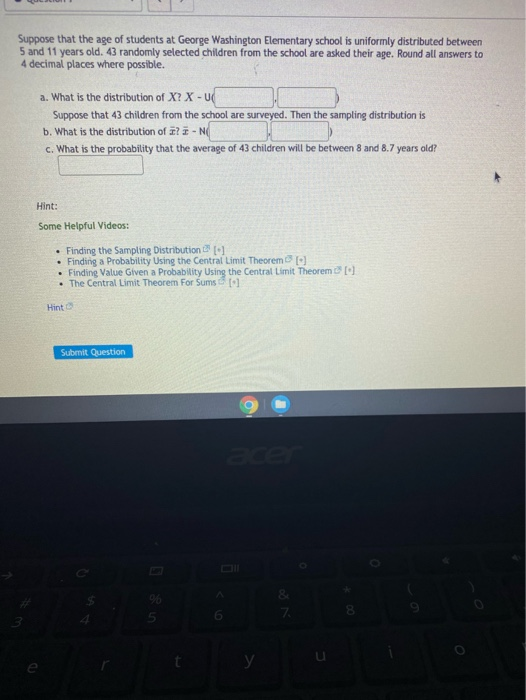 Solved Suppose that the age of students at George Washington | Chegg.com