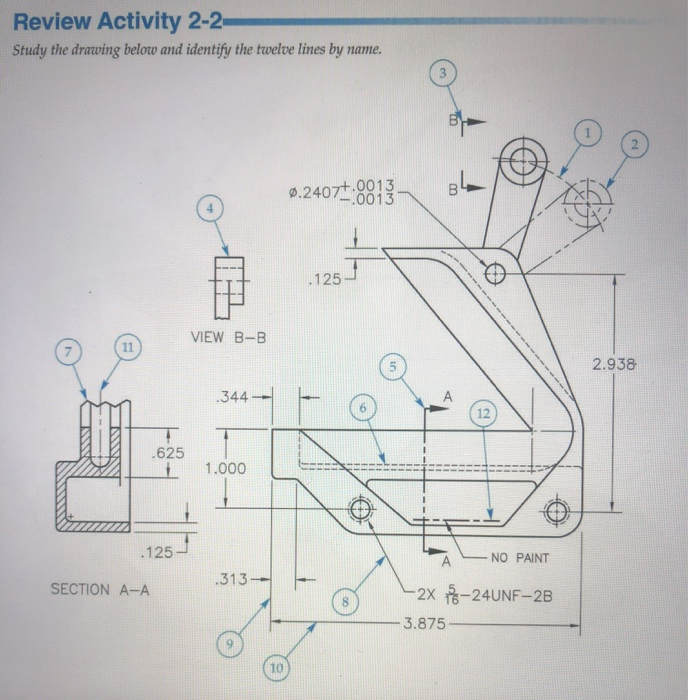 Solved Review Activity 2-2 Study the drawing below and | Chegg.com