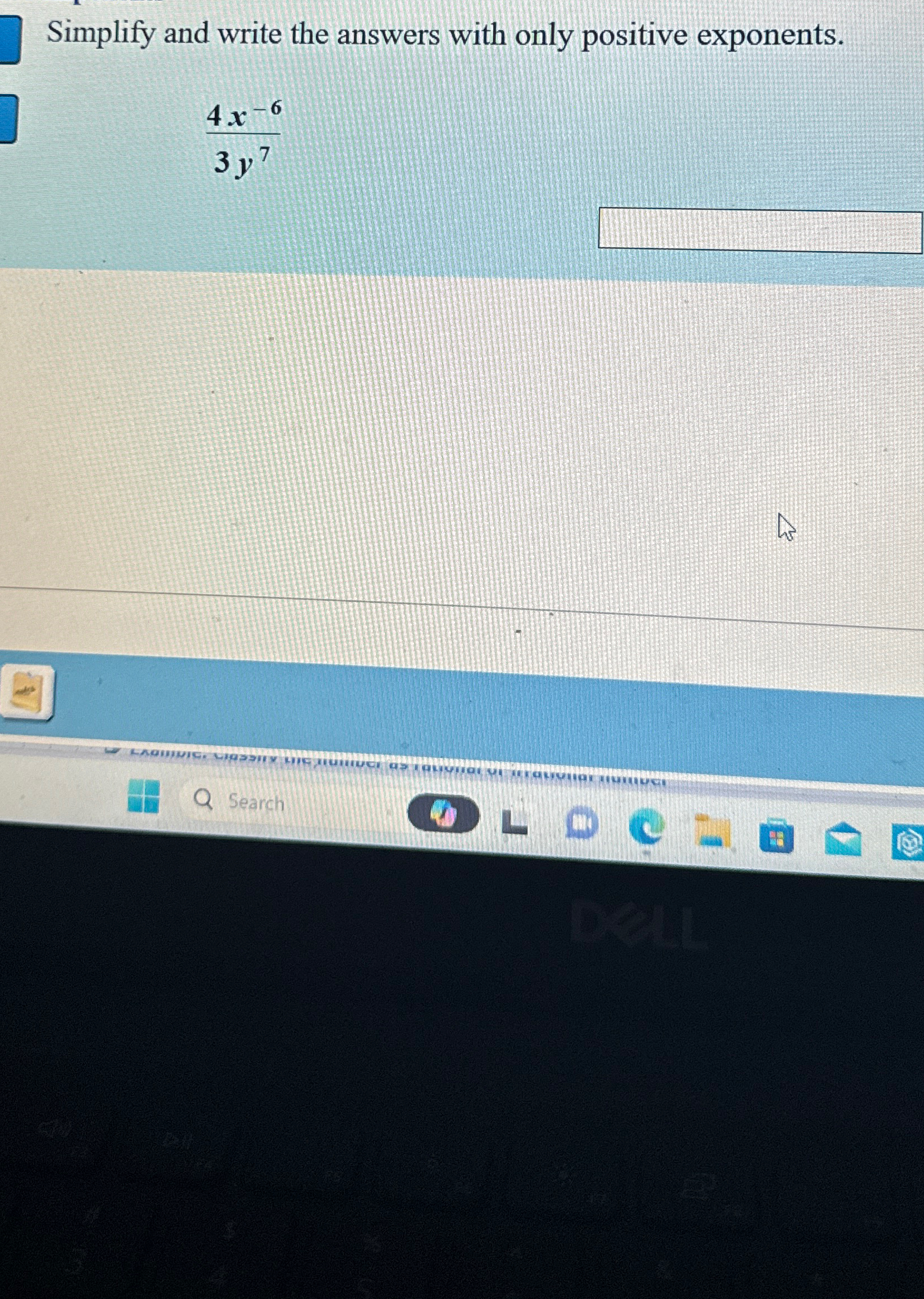 Solved Simplify and write the answers with only positive | Chegg.com