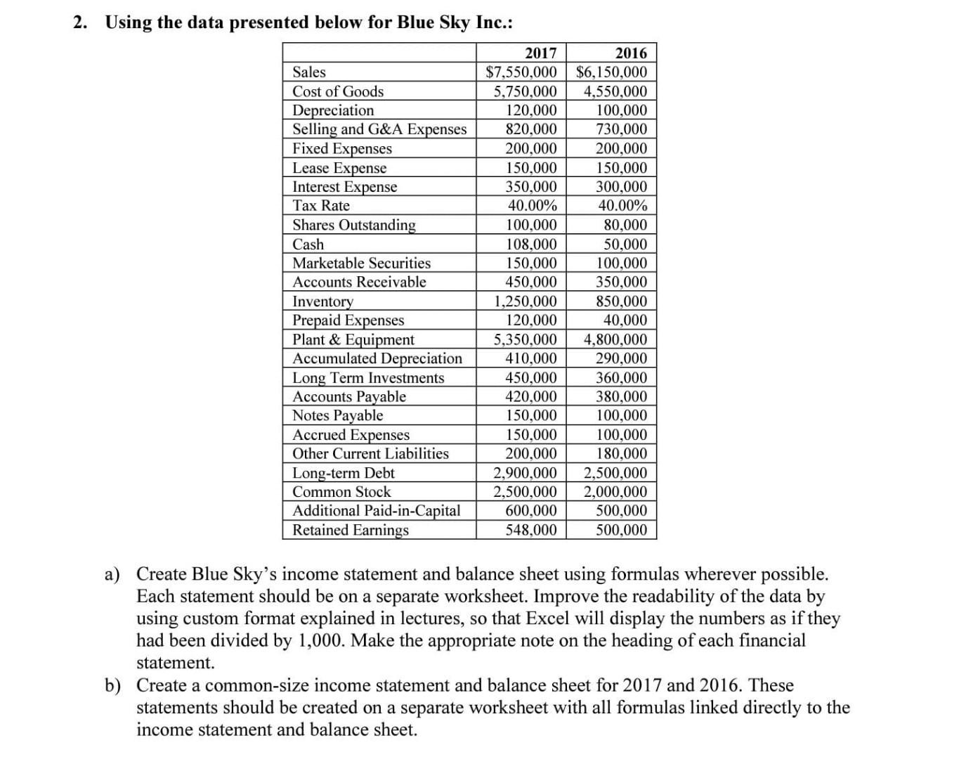 solved-2-using-the-data-presented-below-for-blue-sky-inc-chegg
