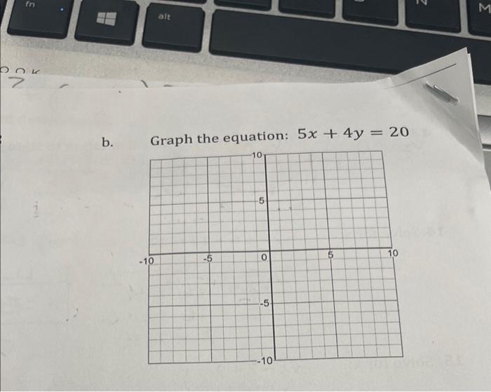 5 X 4 Y 20