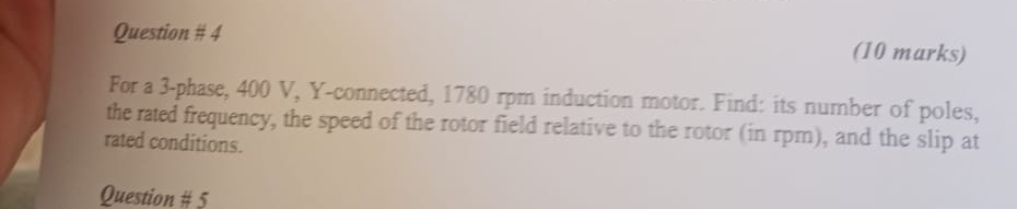 Solved Question #4(10 ﻿marks)For a 3-phase, | Chegg.com