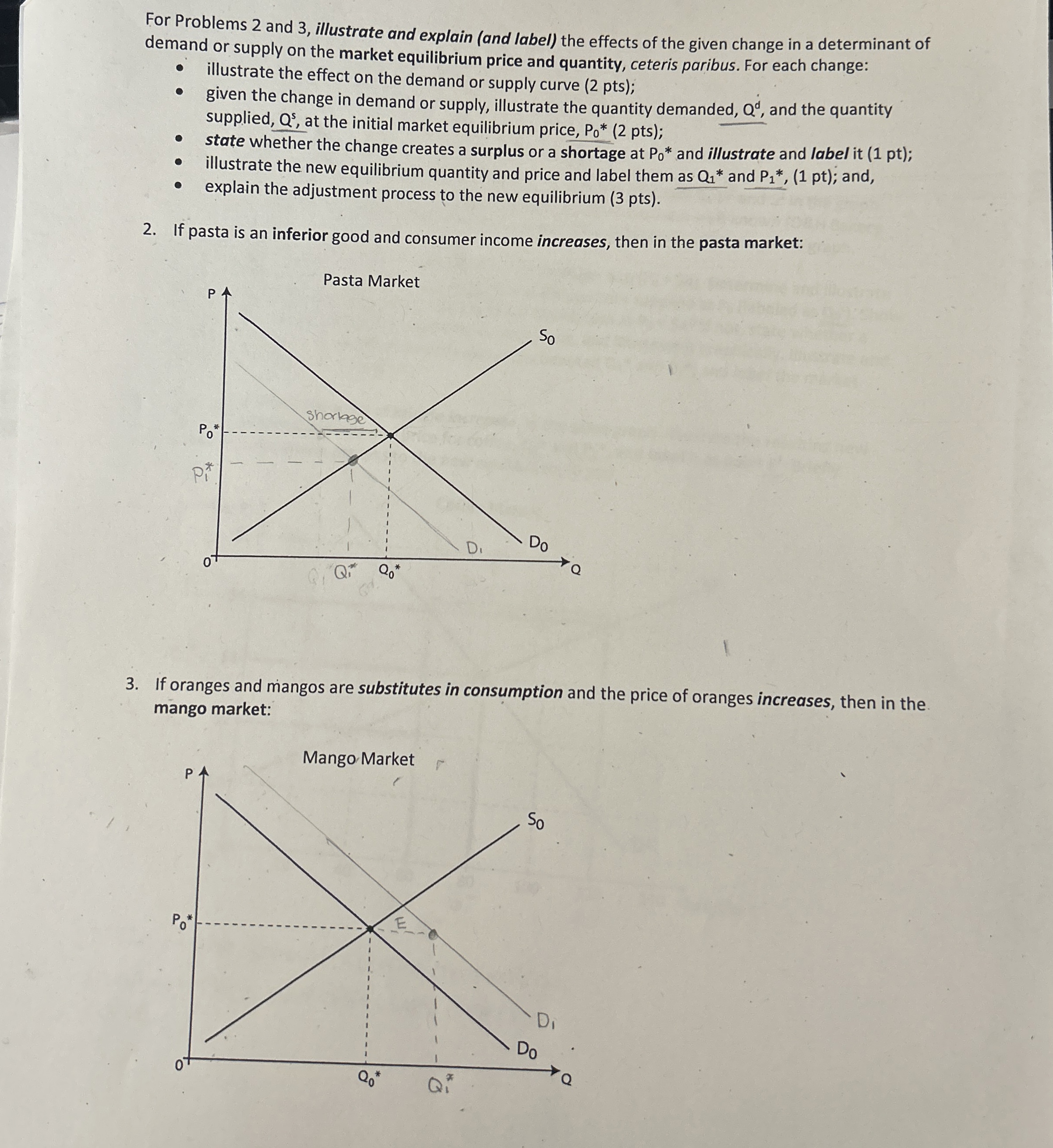 Solved For Problems 2 ﻿and 3, ﻿illustrate and explain (and | Chegg.com