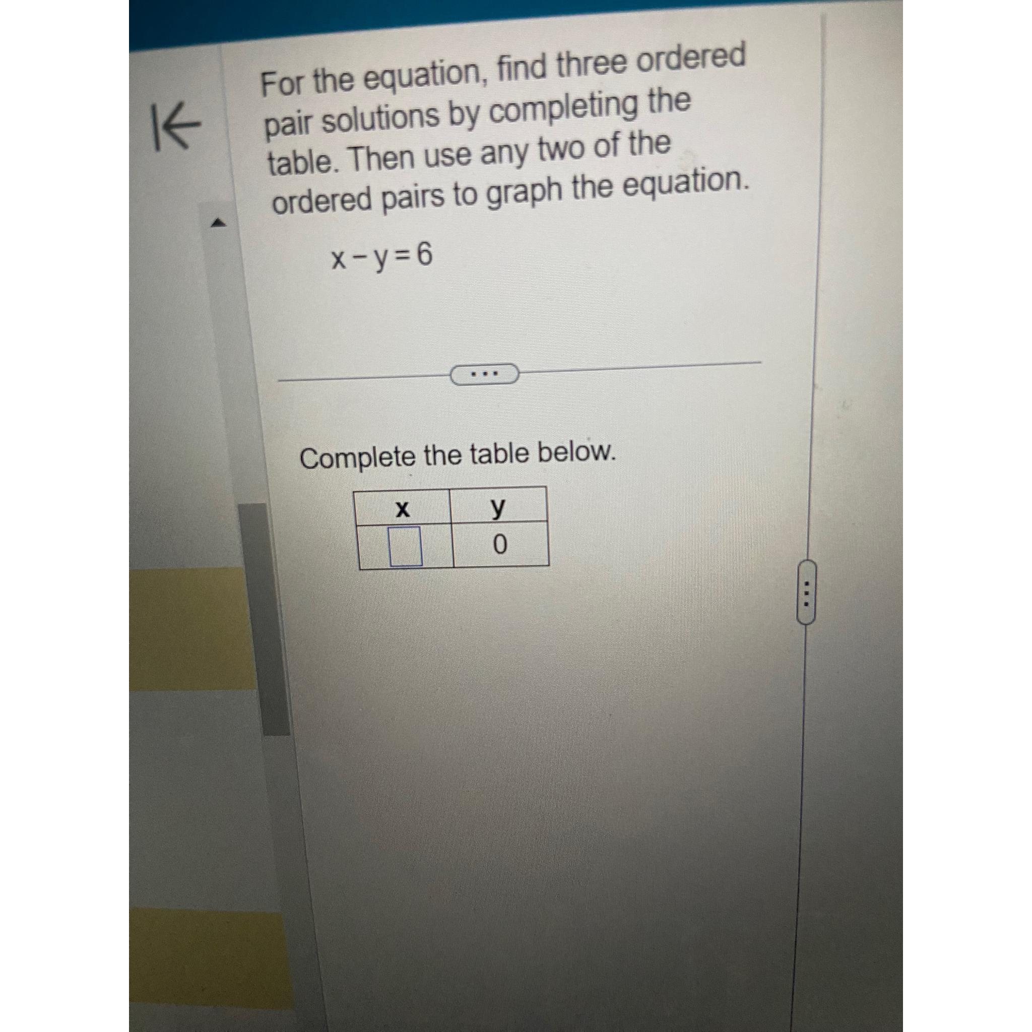 solved-for-the-equation-find-three-ordered-pair-solutions-chegg