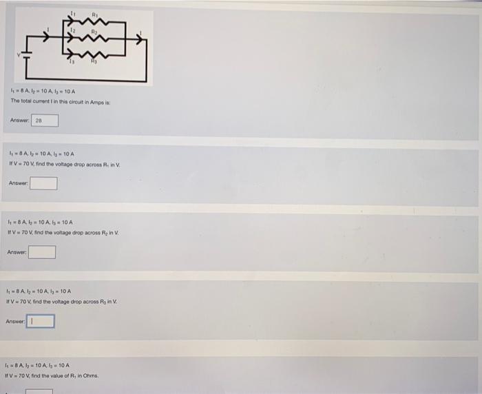 Solved 13 18A 10 A, 5 - 10 A The total current in this | Chegg.com