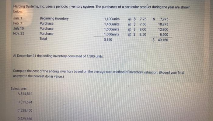 solved-harding-systems-inc-uses-a-periodic-inventory-chegg